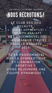 📢 Le club des EDO recrute pour la rentrée 2025 !