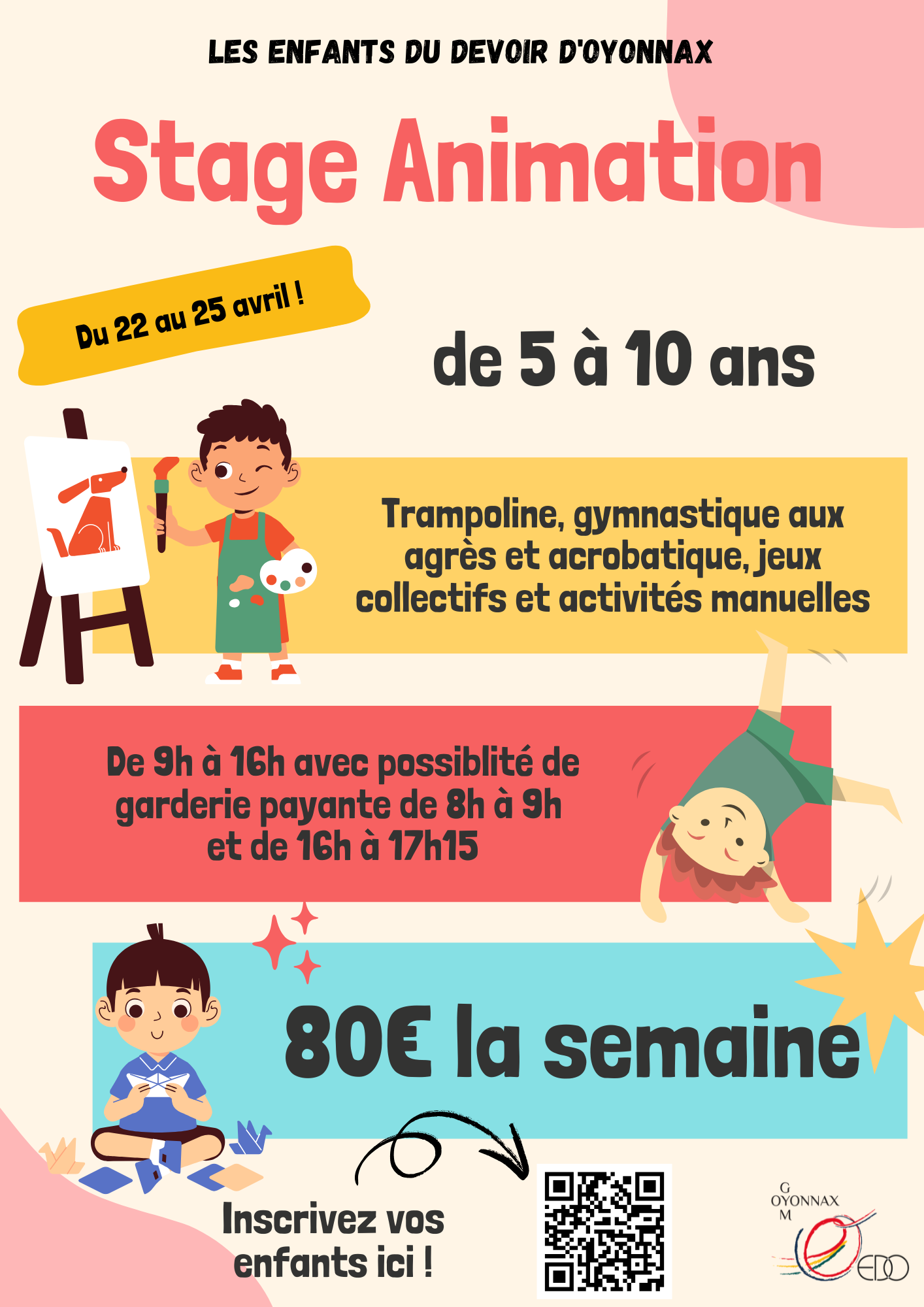 VACANCES SPORTIVES - stage animation