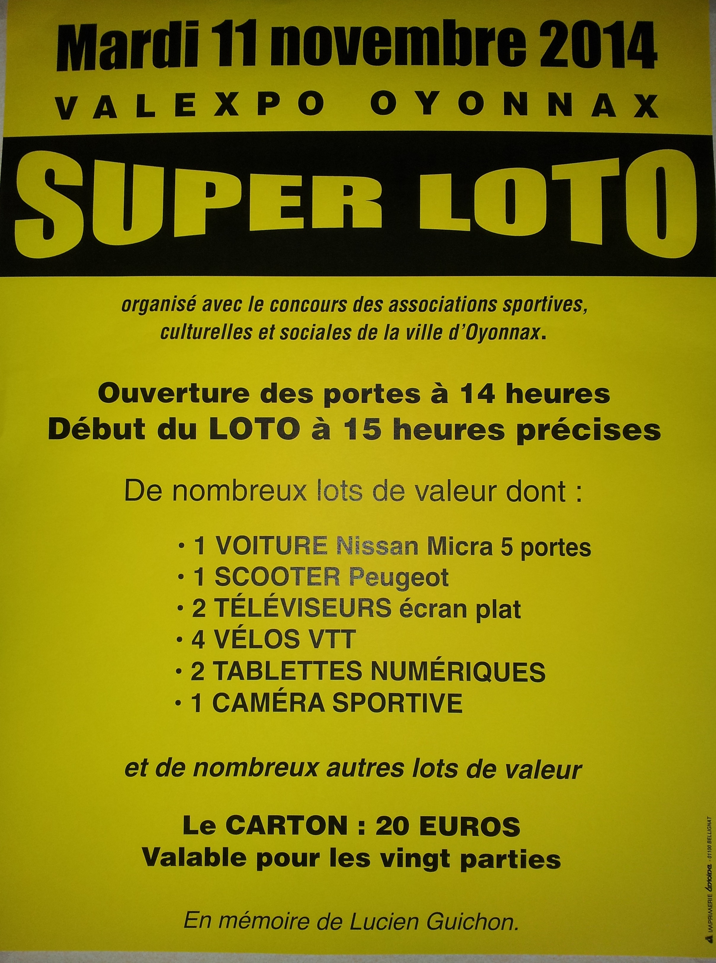 LOTO du 11 novembre