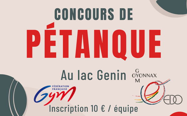 CONCOURS DE PÉTANQUE – LES ENFANTS DU DEVOIR D’OYONNAX (EDO)